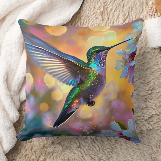 Almofada Chersom Fantasy Sunrise Hummingbird (Cobertor)