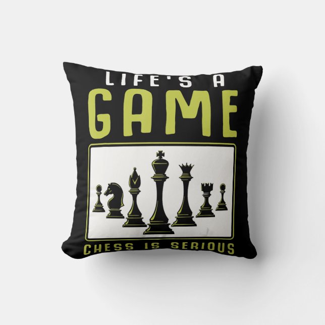 Almofada Chess Heartbeat Chess Master Chess Club (Frente)