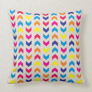 Almofada Chevron asteca colorido