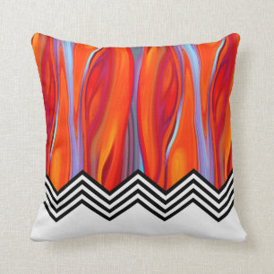 Almofada Chevron  azul-vermelho-claro-claro-claro-claro-pre