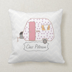 Almofada Chevron da Caravana Retro