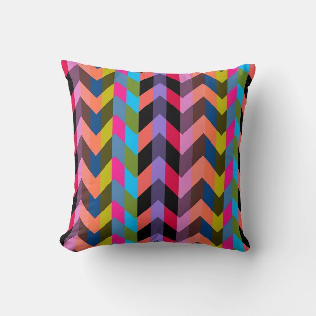 Almofada Chevron Multicolor Zigzag 2 (Frente)