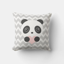 Almofada Chevron Panda Heart Cushion