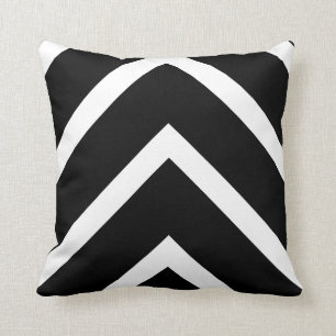 Almofada Chevron preto corajoso