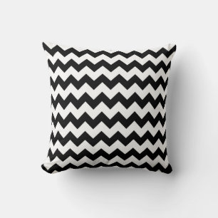 Almofada Chevron preto e branco