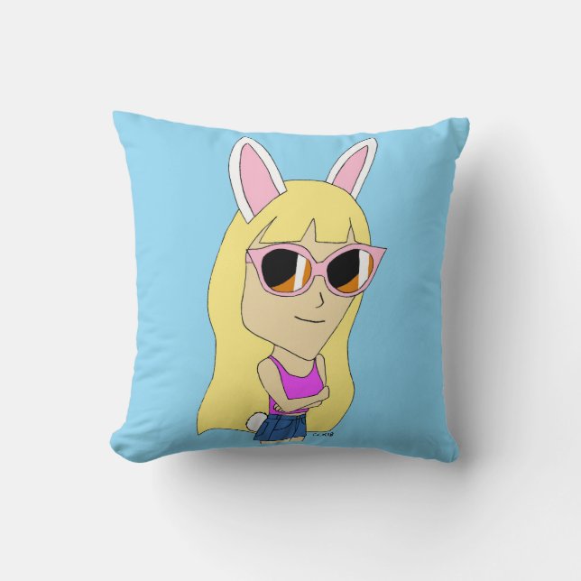 Almofada chibi bunnygirl (Frente)