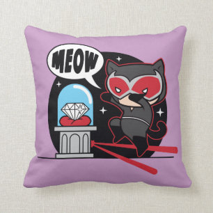 Almofada Chibi CatWomen Roubando Um Diamante