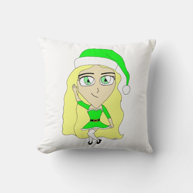 Almofada Chibi de Natal (Frente)