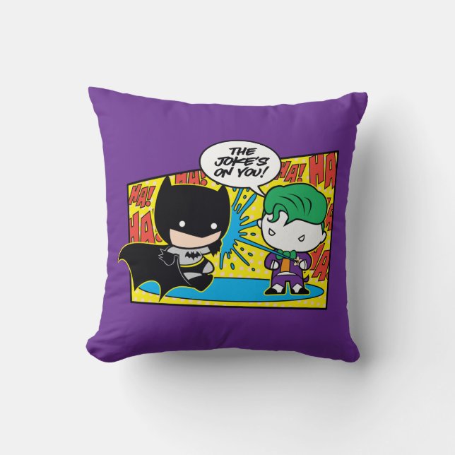 Almofada Chibi Joker Pranking Chibi Batman (Frente)