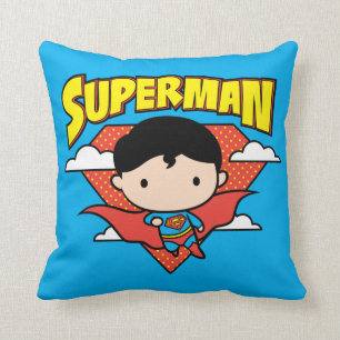 Almofada Chibi Superman Bolinhas Shield e Nome