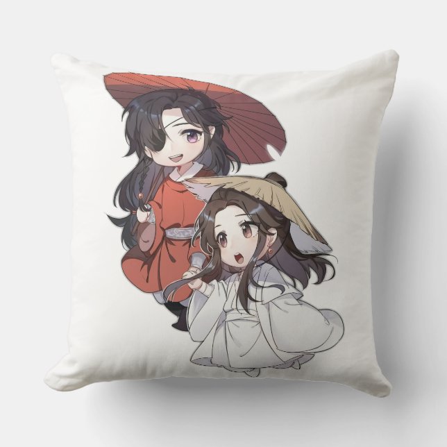 Almofada Chibi Tianguancifu Throw Pillow (Frente)