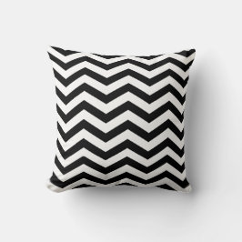 Almofada Chic Chevron | preto e branco