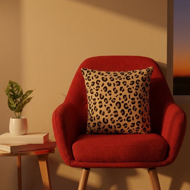 Almofada Chic Leopard Print (Criador carregado)