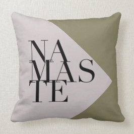 Almofada Chic Namaste Yoga Inspirou Travesseiro Quadrado