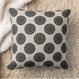 Almofada Chic Wheel Pattern Mocha Brown