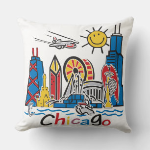 Almofada Chicago caçoa a skyline