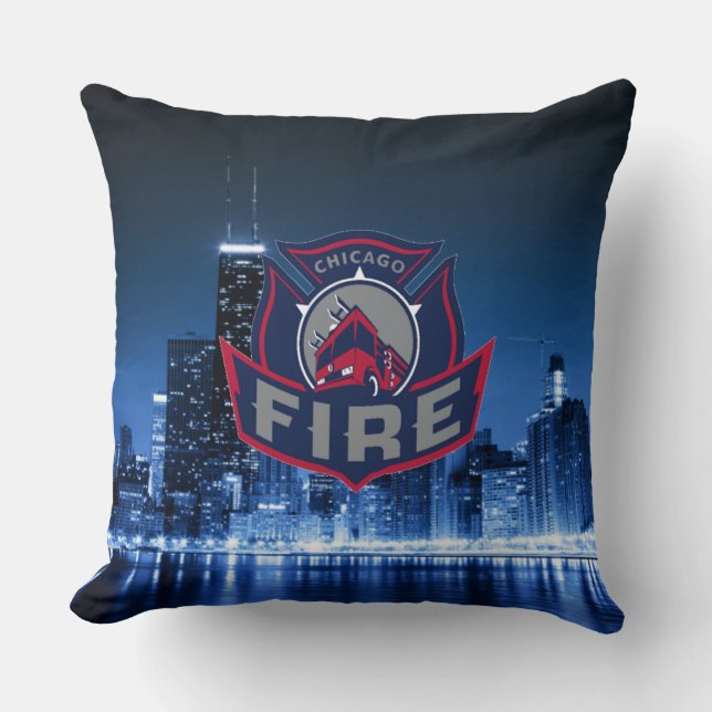 Almofada Chicago Fire with Skyline (Frente)