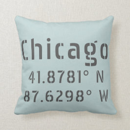 Almofada Chicago Latitude e Longitude