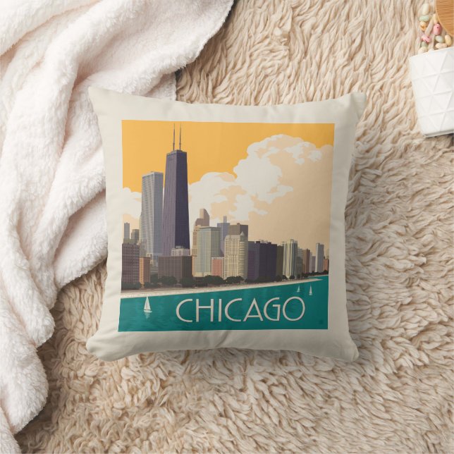 Almofada Chicago | Linha Skyline Moderna (Cobertor)