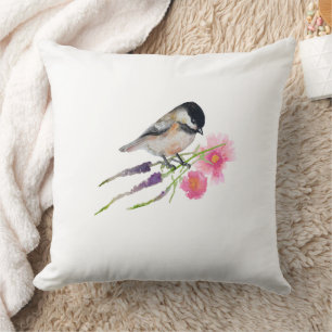Almofada Chickadee Black Capped Art