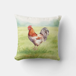 Almofada Chicken Farm House Watercolor