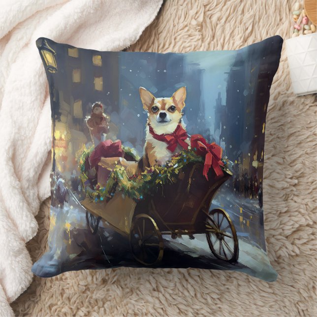 Almofada chihuahua Christmas Fesason (Cobertor)
