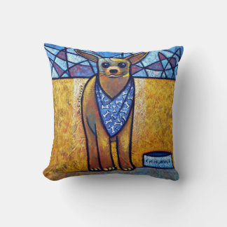 Almofada Chihuahua Dog Art - Contemporary Cubist Throw Pill