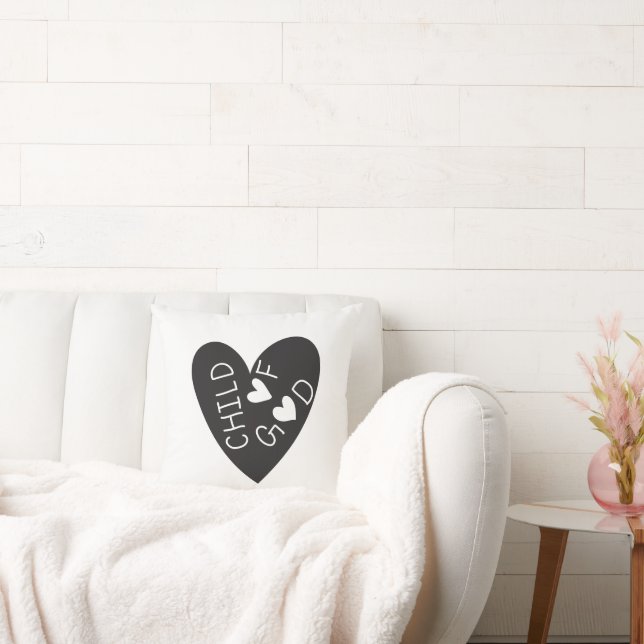 Almofada Child of God Black Heart (Sofá)