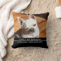 Chillax Chihuahua sonolento língua relaxada Foto