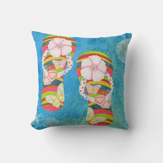 Almofada Chinelos da borboleta (Frente)
