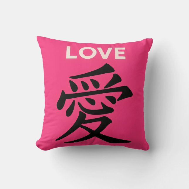 Almofada Chinese calligraphy Throw Cushion (Frente)