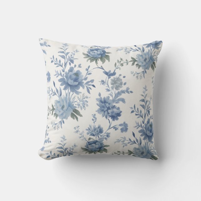 Almofada Chinoiserie Blue Toile (Frente)