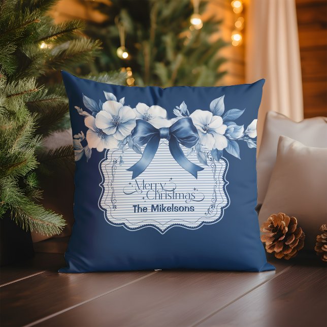 Almofada Chinoiserie Chic Blue Natal (Criador carregado)