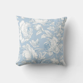 Almofada Chinoiserie Floral Azul Claro