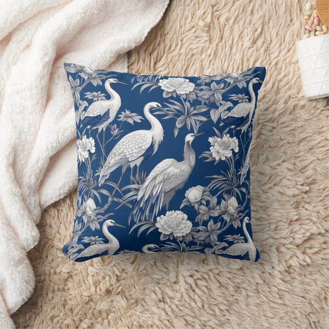 Almofada Chinoserie azul e branca Design 7 (Cobertor)