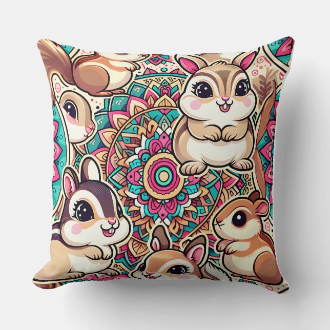 Almofada "Chipmunks & Cottontails" (Frente)