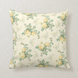 Almofada Chique decor cor-de-rosa amarela floral travesseir