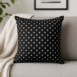 Almofada Chique Pontos Pretos Minimalistas