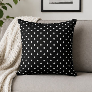 Almofada Chique Pontos Pretos Minimalistas