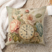 Chique Vintage Blush Blue Rosas Floral