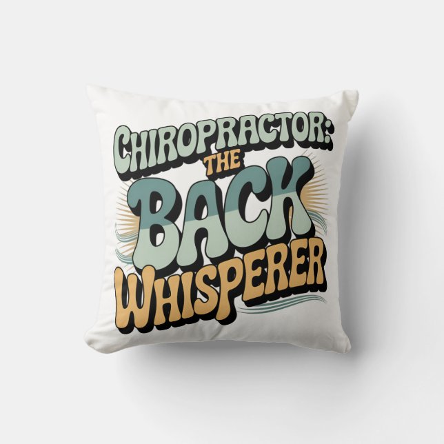 Almofada Chiropractor Back Whisperer Idea (Frente)