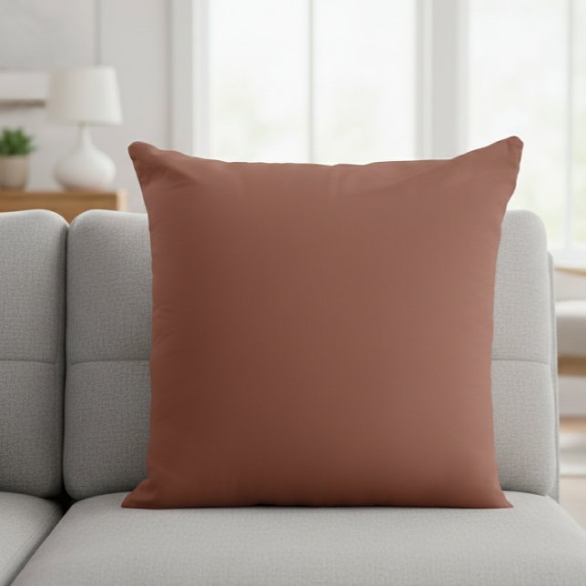 Almofada Chocolate Brown Square Decorative Pillow (Criador carregado)