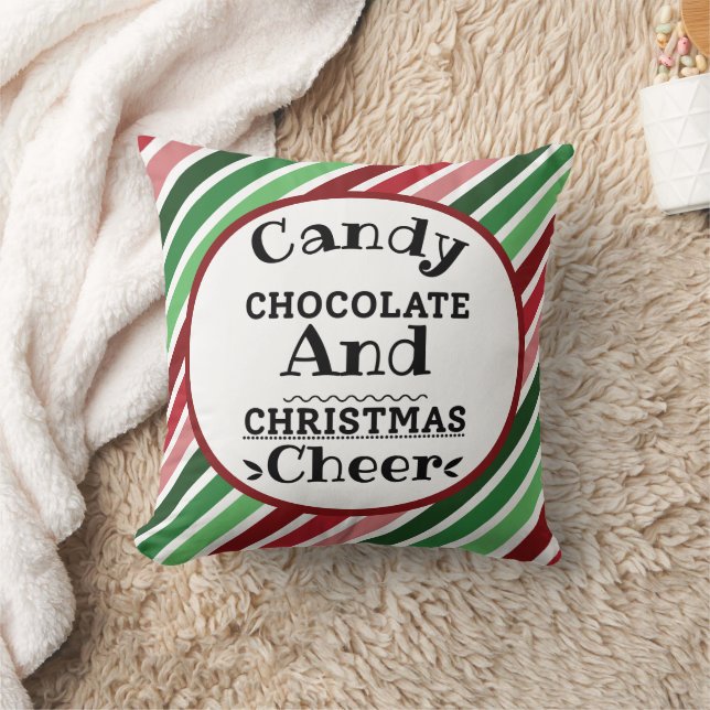 Almofada Chocolate doce e animação de Natal (Cobertor)