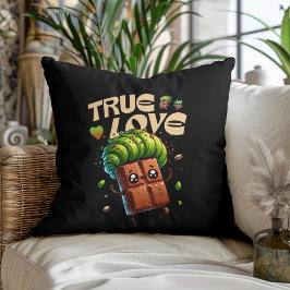 Almofada Chocolate kawaii pistachio engraçado para o dia do