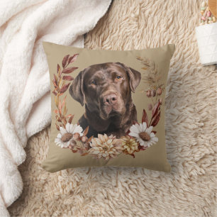 Almofada Chocolate Labrador Cachorro Retriever Umira