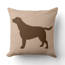 Chocolate labrador retriever na silhueta