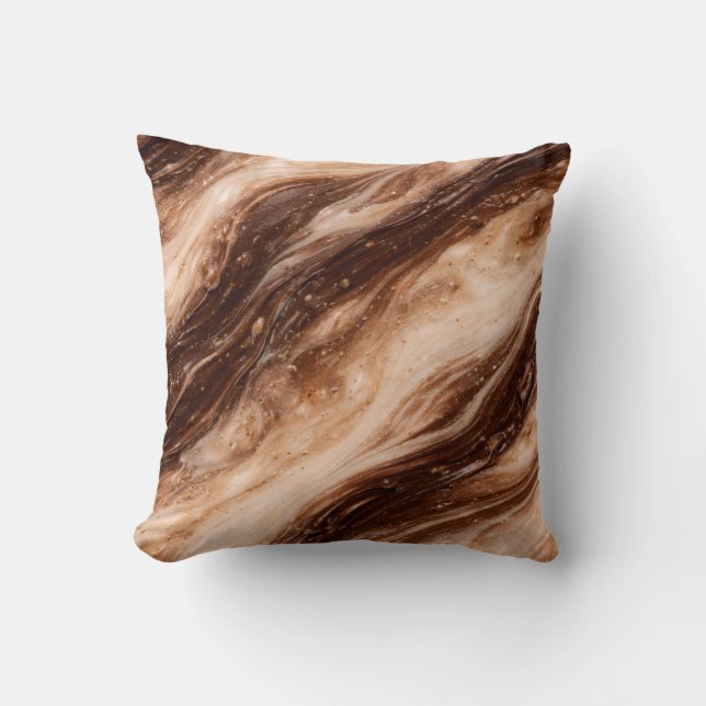 Almofada Chocolate Milkshake Marble Texture (Frente)