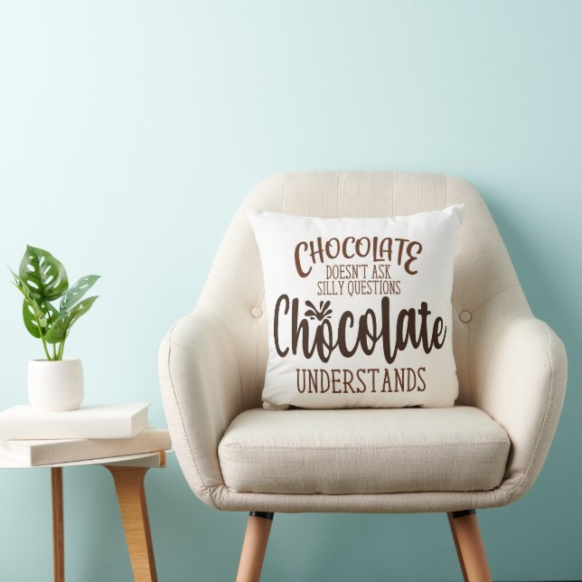 Almofada Chocolate não faz perguntas ao Bobo (Cadeira)