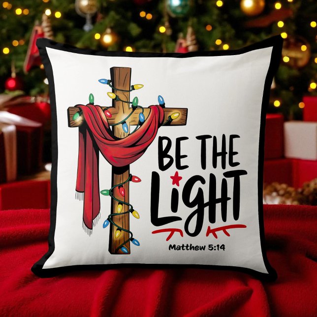 Almofada Christian - Be the Light - Christmas (Criador carregado)
