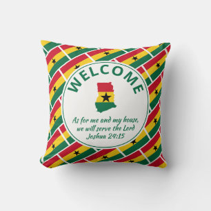 Almofada Christian GHANA personalizado bem-vindo